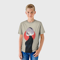 Футболка детская Nier Automata, цвет: 3D-принт — фото 2