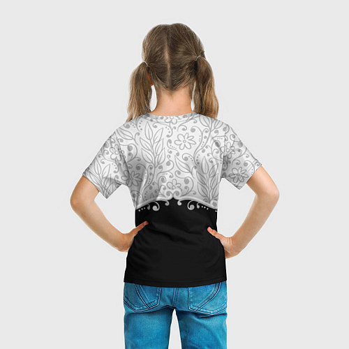 Детская футболка Флористика / 3D-принт – фото 6