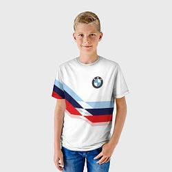 Футболка детская BMW БМВ WHITE, цвет: 3D-принт — фото 2