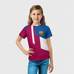 Футболка детская FC Barcelona 2018, цвет: 3D-принт — фото 2
