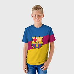 Футболка детская FC Barcelona 2018 Colors, цвет: 3D-принт — фото 2