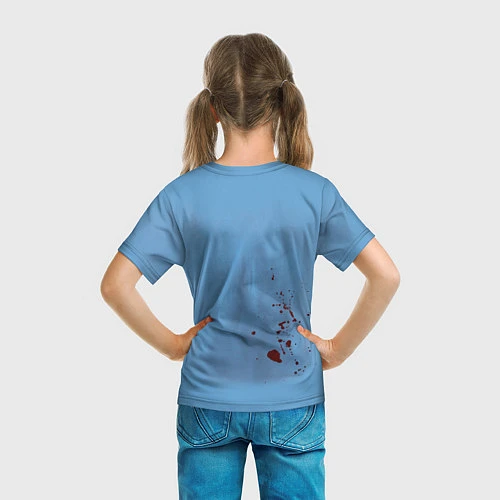 Детская футболка Костюм врача кровь / 3D-принт – фото 6