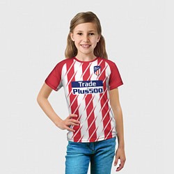 Футболка детская Atletico Madrid FC: Grizman Home 17/18, цвет: 3D-принт — фото 2