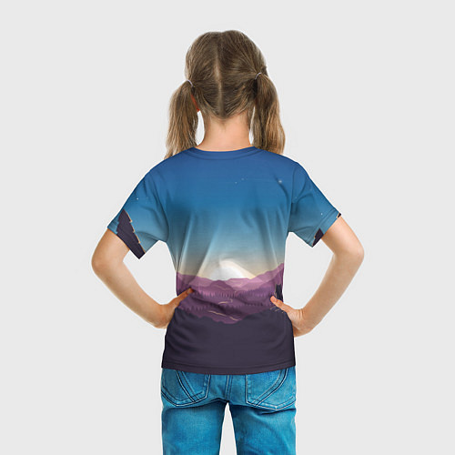 Детская футболка Дивный Рассвет / 3D-принт – фото 6