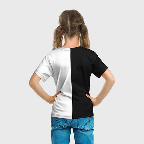 Детская футболка HU: Black & White / 3D-принт – фото 6