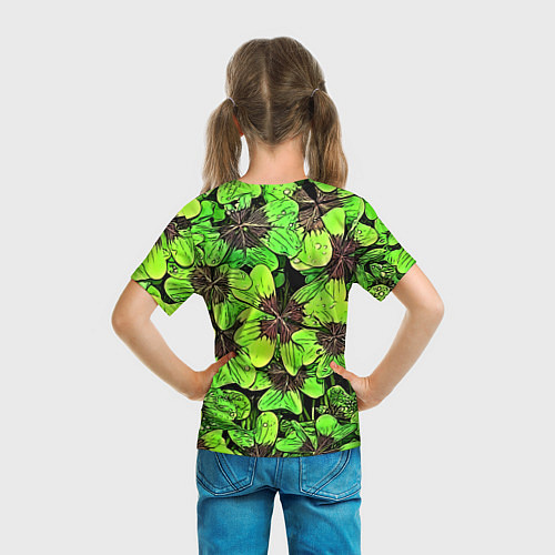 Детская футболка Clover pattern / 3D-принт – фото 6