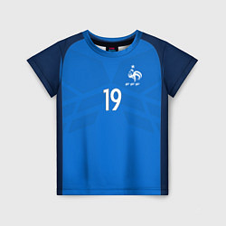 Футболка детская Сборная Франции: Погба ЧМ-2018, цвет: 3D-принт