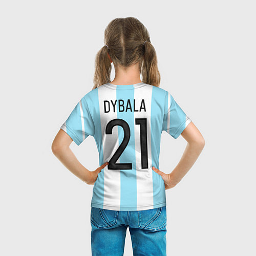 Детская футболка Сборная Аргентины: Диабола ЧМ-2018 / 3D-принт – фото 6