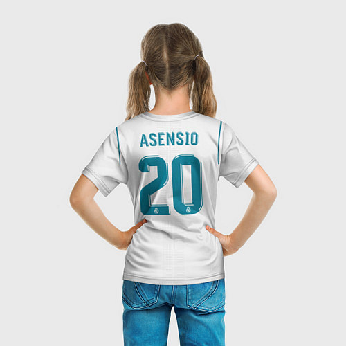 Детская футболка Real Mardid FC: Asensio Home 17/18 / 3D-принт – фото 6