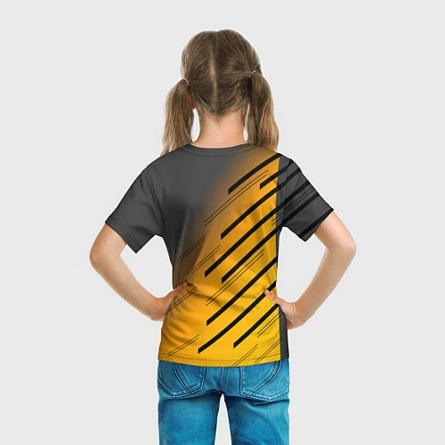 Детская футболка PUBG: Lines Style / 3D-принт – фото 6