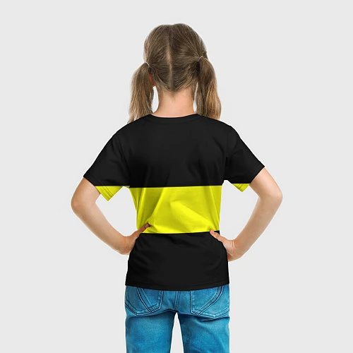 Детская футболка Borussia 2018 Black and Yellow / 3D-принт – фото 6