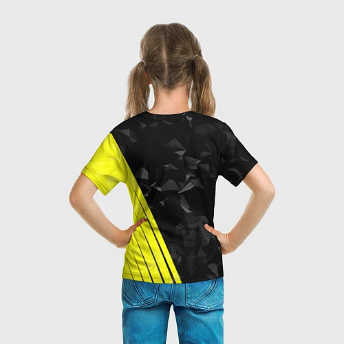 Детская футболка FC Borussia Dortmund: Abstract / 3D-принт – фото 6