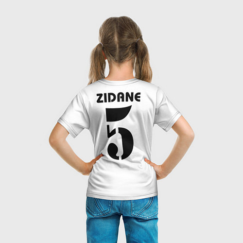 Детская футболка Zidane ретро / 3D-принт – фото 6