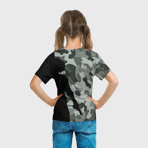 Детская футболка PUBG: Camo Shadow / 3D-принт – фото 6