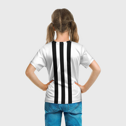 Детская футболка BMW: Black Strips / 3D-принт – фото 6