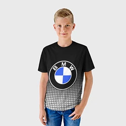 Футболка детская BMW 2018 Black and White IV, цвет: 3D-принт — фото 2