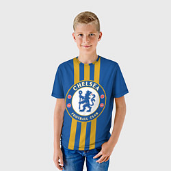 Футболка детская FC Chelsea: Gold Lines, цвет: 3D-принт — фото 2