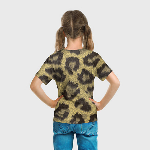 Детская футболка Шкура гепарда / 3D-принт – фото 6