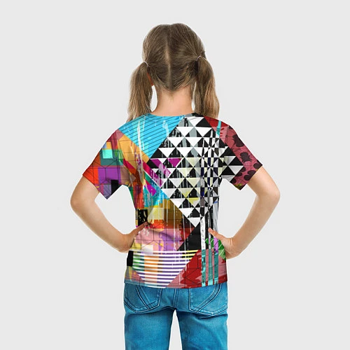 Детская футболка RGB Geometry / 3D-принт – фото 6