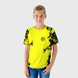 Футболка детская FC Borussia Dortmund: Yellow Original, цвет: 3D-принт — фото 2