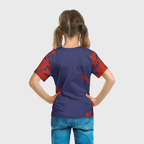 Детская футболка FC Atletico Madrid: Blue & Red / 3D-принт – фото 6