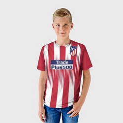 Футболка детская FC Atletico Madrid: Griezmann Home 18/19, цвет: 3D-принт — фото 2