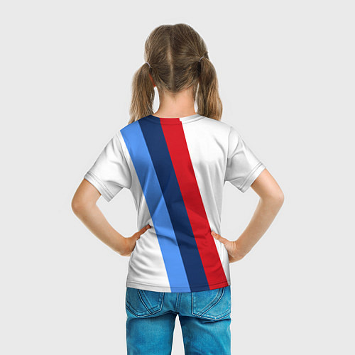 Детская футболка BMW M: White Sport / 3D-принт – фото 6