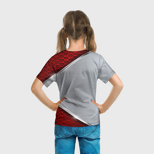 Детская футболка BMW: Red Metallic / 3D-принт – фото 6