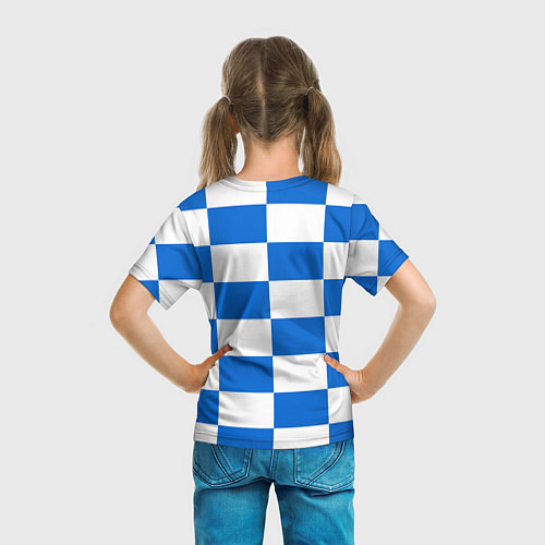 Детская футболка FC Chelsea: Grid / 3D-принт – фото 6