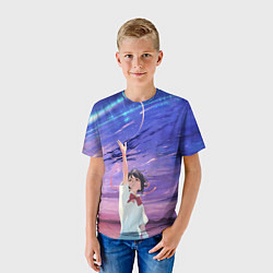 Футболка детская Your Name, цвет: 3D-принт — фото 2