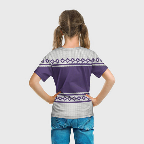 Детская футболка Синтол: Зимний узор / 3D-принт – фото 6
