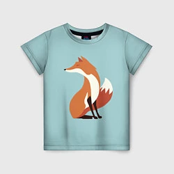 Футболка детская Minimal Fox, цвет: 3D-принт