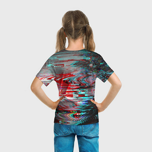 Детская футболка Glitch effect / 3D-принт – фото 6