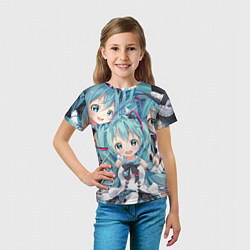 Футболка детская Hatsune Miku, цвет: 3D-принт — фото 2