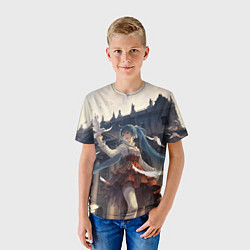 Футболка детская Vocaloid, цвет: 3D-принт — фото 2