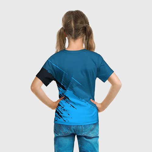 Детская футболка FC Juventus: Blue Original / 3D-принт – фото 6