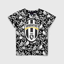 Футболка детская FC Juventus: Floral Logo, цвет: 3D-принт