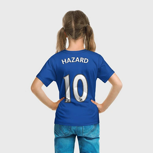 Детская футболка ФК Челси: Эден Азар 18 / 3D-принт – фото 6