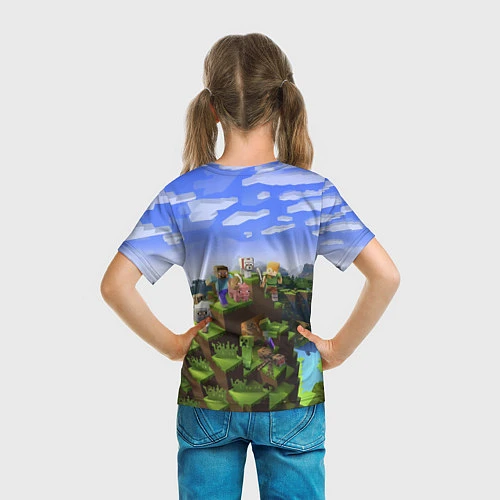 Детская футболка Майнкрафт: Александр / 3D-принт – фото 6