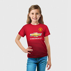 Футболка детская FC Manchester United: Away 18/19, цвет: 3D-принт — фото 2