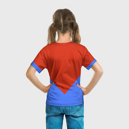 Детская футболка Russia Red & Blue / 3D-принт – фото 6