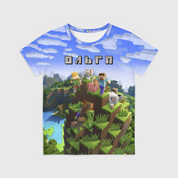 Футболка детская Minecraft: Ольга, цвет: 3D-принт