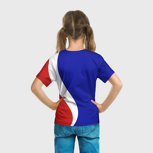 Детская футболка Герб РФ Триколор / 3D-принт – фото 6