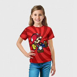 Футболка детская Super Mario: Red Illusion, цвет: 3D-принт — фото 2