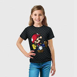 Футболка детская Super Mario: Black Brick, цвет: 3D-принт — фото 2