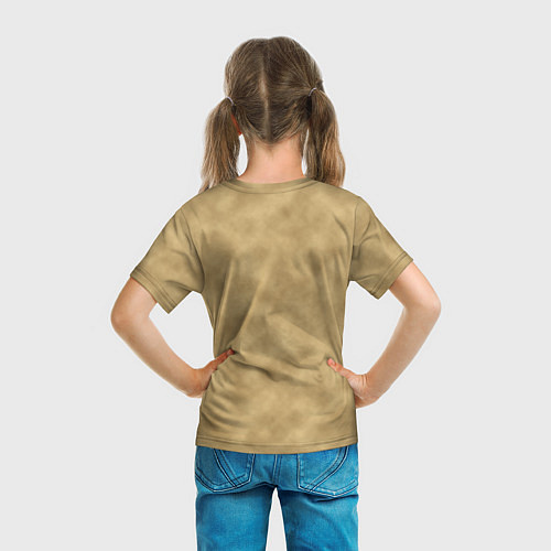 Детская футболка Песчаный лев / 3D-принт – фото 6
