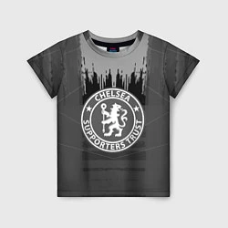 Футболка детская FC Chelsea: Grey Abstract, цвет: 3D-принт