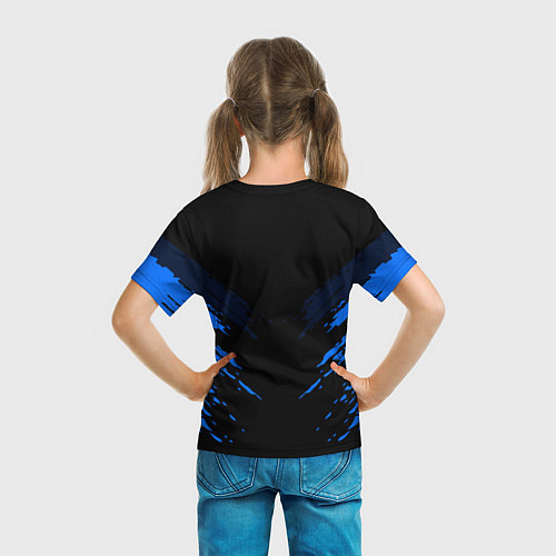 Детская футболка Opel: Blue Anger / 3D-принт – фото 6