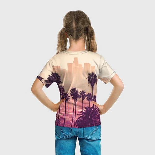 Детская футболка Los Angeles / 3D-принт – фото 6