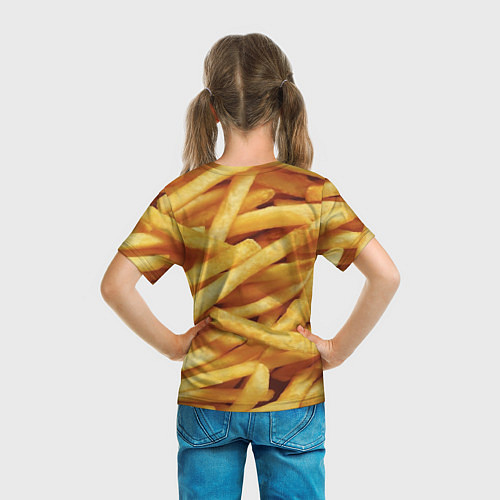 Детская футболка Картофель фри / 3D-принт – фото 6